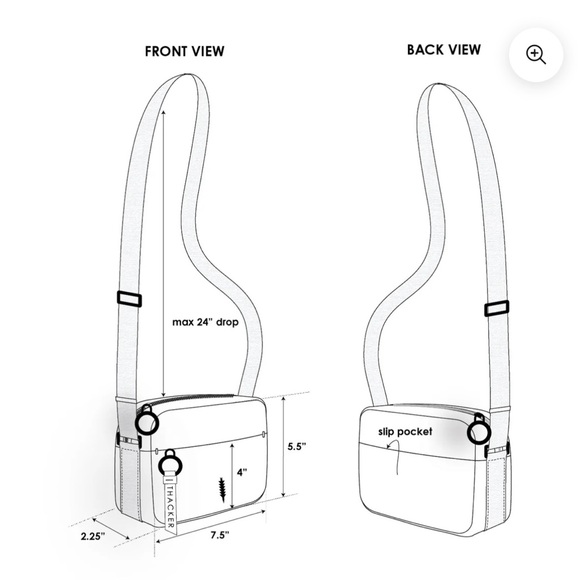 Thacker Neoprene Black Cocoon Camera Crossbody Bag EUC Ret $98 - Picture 5 of 10